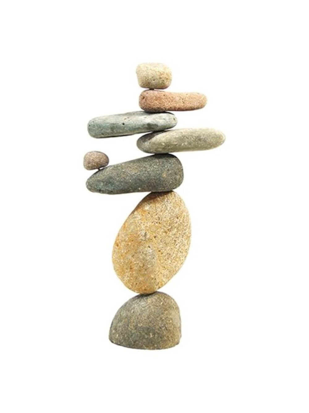 Eight-Stone Balancing Cairn - Indoor/Outdoor Garden Decoration